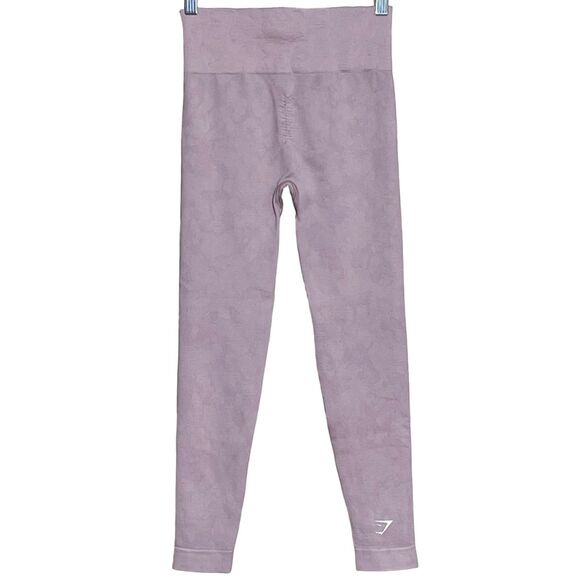 Gymshark Adapt Seamless Leggings S Pink High Rise Stretch Full Length Athletic - Picture 6 of 9